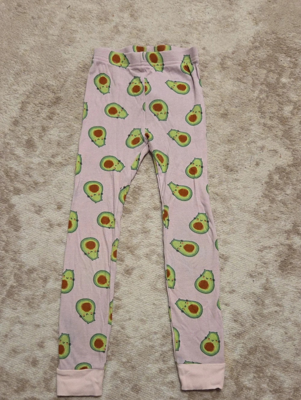 Old Navy 4 Piece Avocado Cat Pajama Set